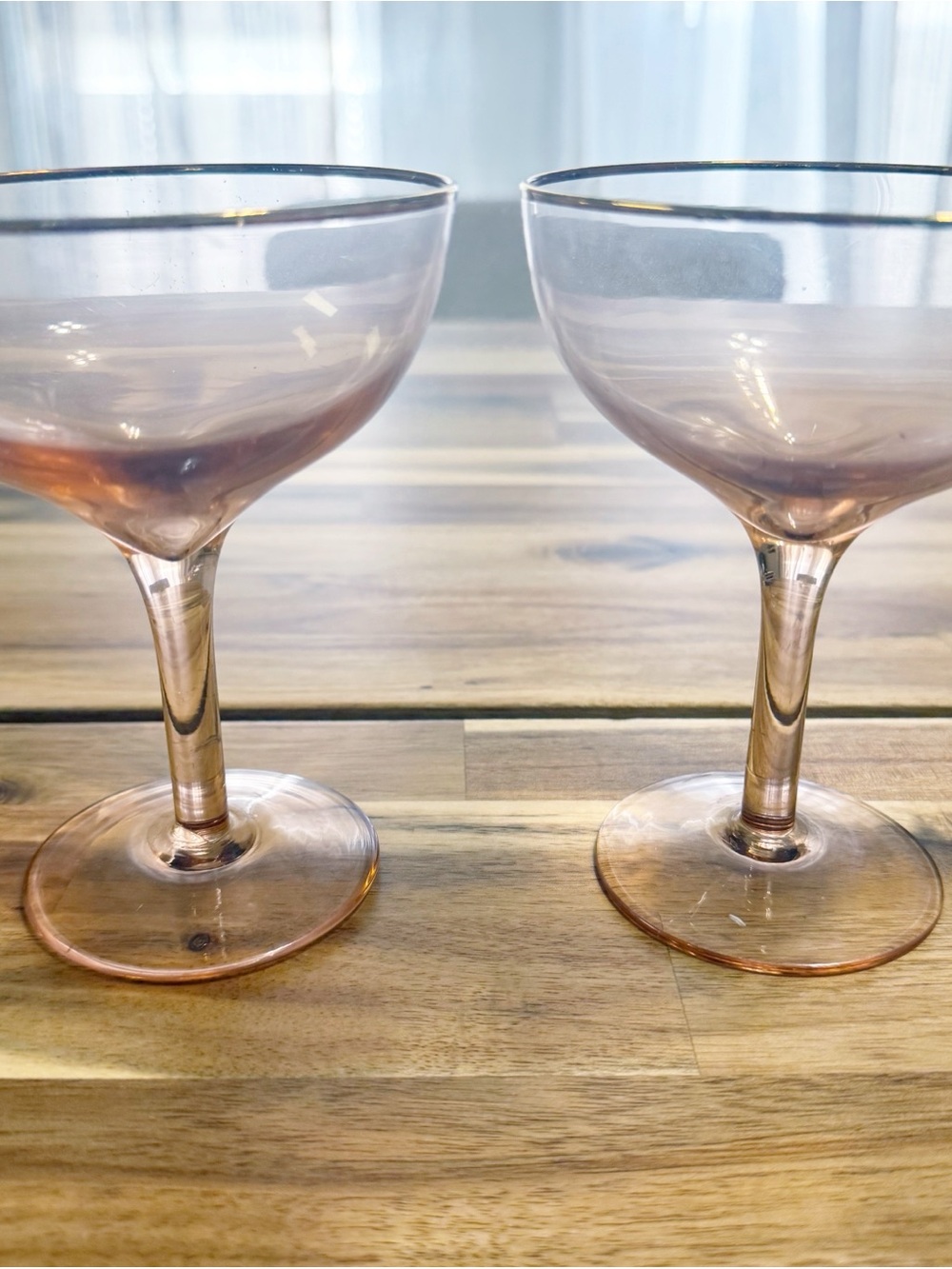 Anthropologie Assorted Set of 7 Glass Coupe Champagne Juice Glasses Multicolor - Picture 7 of 10